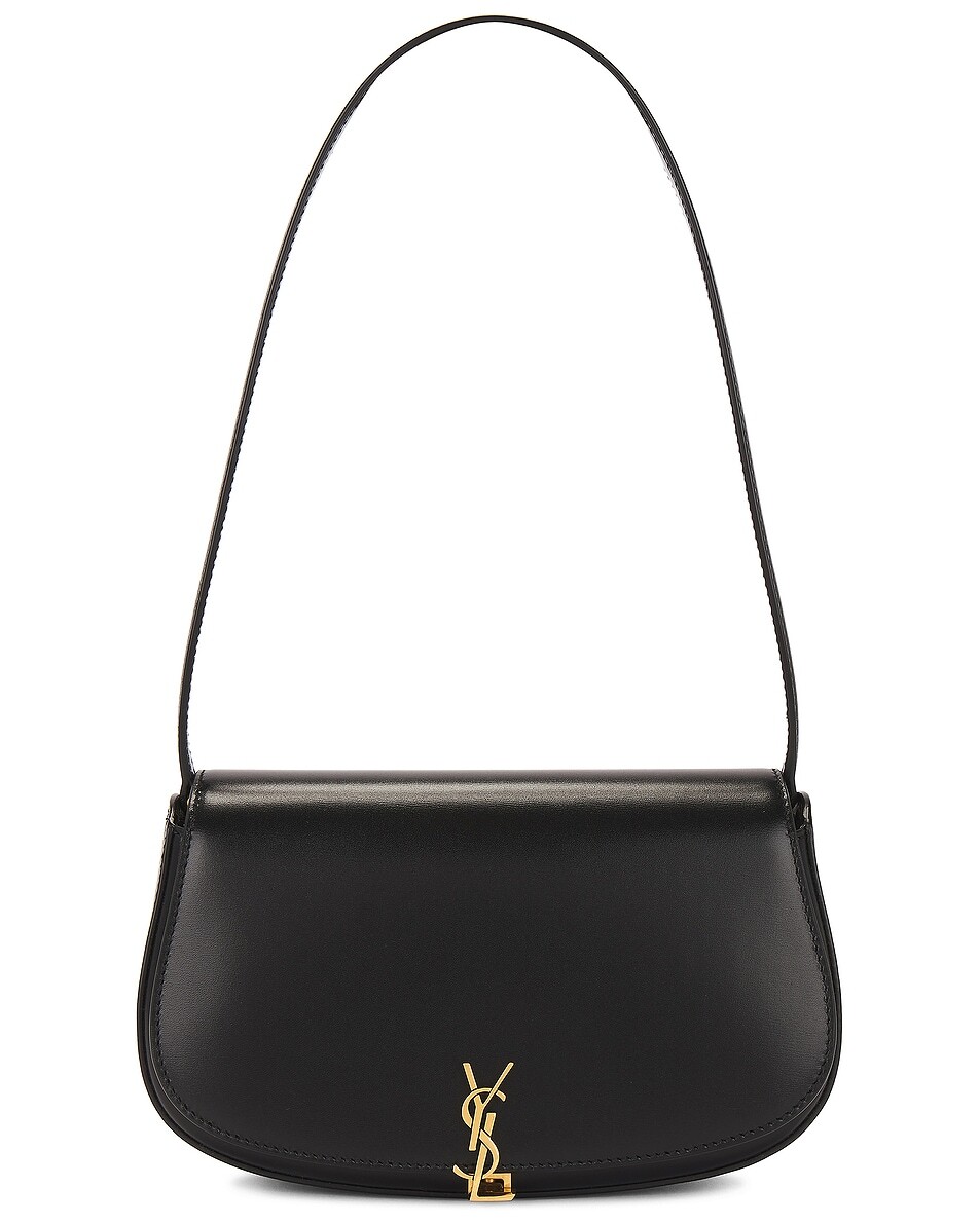 

Мини-сумка с клапаном на плечо Saint Laurent, цвет Nero