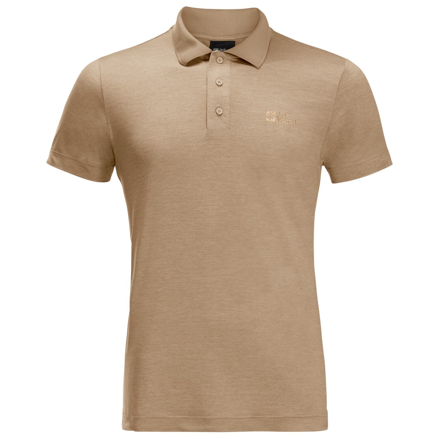 Рубашка поло Jack Wolfskin Travel Polo, цвет Sand Storm