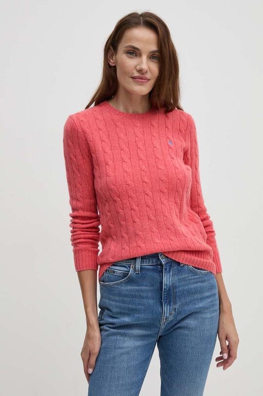 Шерстяной свитер Polo Ralph Lauren, красный