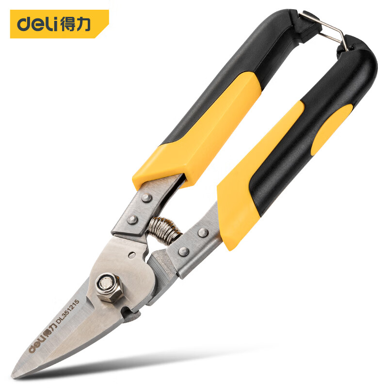 Deli Elbow Keel Scissors 8,5-дюймовые железные ножницы Многофункциональные ножницы Авиационные ножницы из нержавеющей стали DL351215