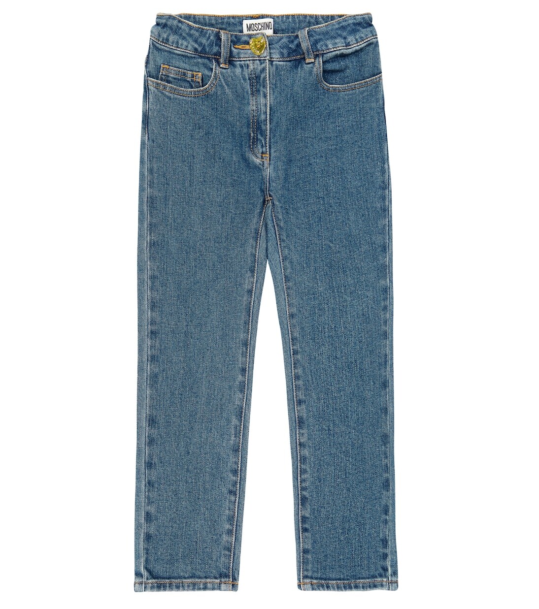 

Джинсы с логотипом Moschino Kids, синий