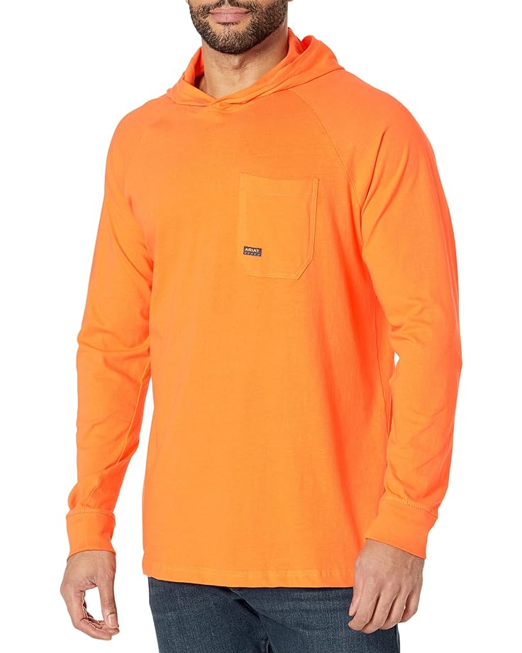 Футболка Ariat Rebar Cotton Strong Hooded, цвет Bright Orange