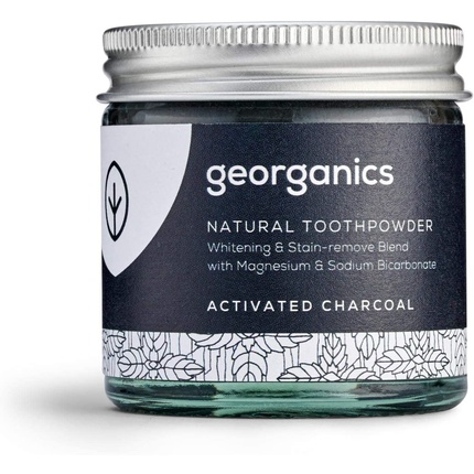 Georganics Натуральная отбеливающая зубная паста с активированным углем 60 мл отбеливающая зубная паста с активированным углем 100 г