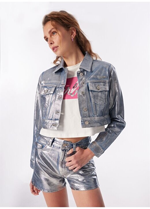 

Укороченная джинсовая куртка Indigo Girl с позолотой BRB4SL-CKT6072 Barbie