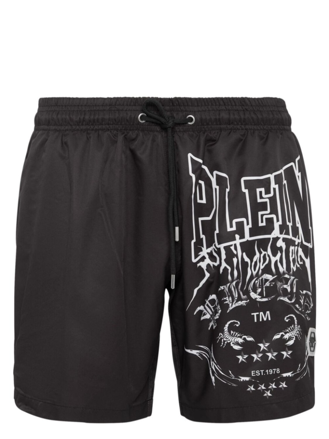

Philipp Plein плавки-шорты с логотипом, черный