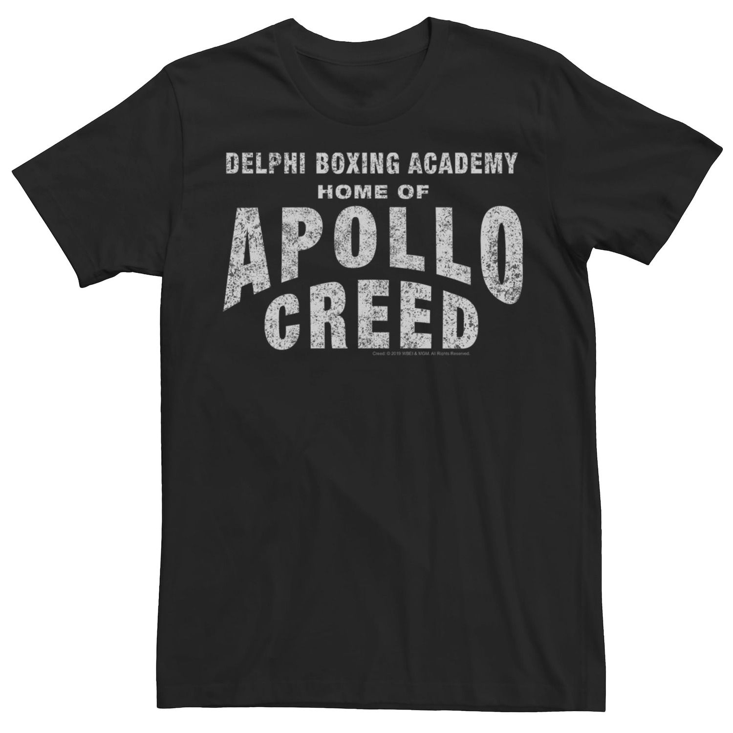 Мужская футболка с логотипом Creed Delphi Boxing Academy Home Of Apollo Creed Licensed Character