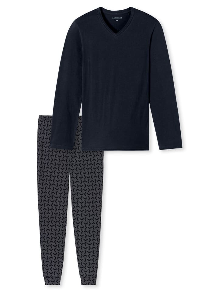 

Пижама Schiesser Casual Essentials, цвет nachtblau