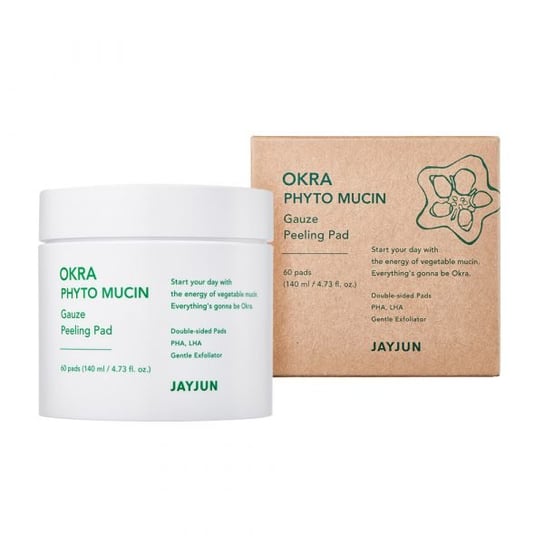 Подушечки для пилинга, 60 шт. Jayjun, Okra Phyto Mucin Gauze Peeling Pad, Inna marka jayjun okra phyto mucin moisture gel cream