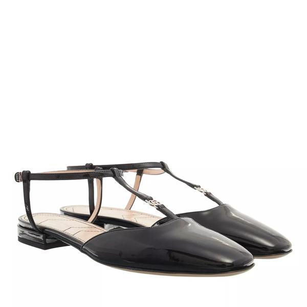 

Лоферы double g ballet flat Gucci, черный