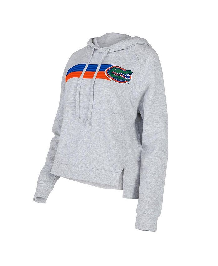 

Женский серый пуловер с капюшоном Florida Gators Cedar Tri-Blend реглан Concepts Sport, серый