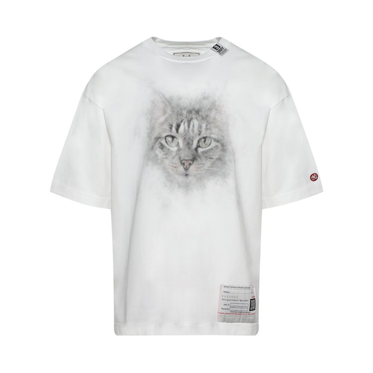 

Футболка Maison Mihara Yasuhiro Cat Printed Tee, белый