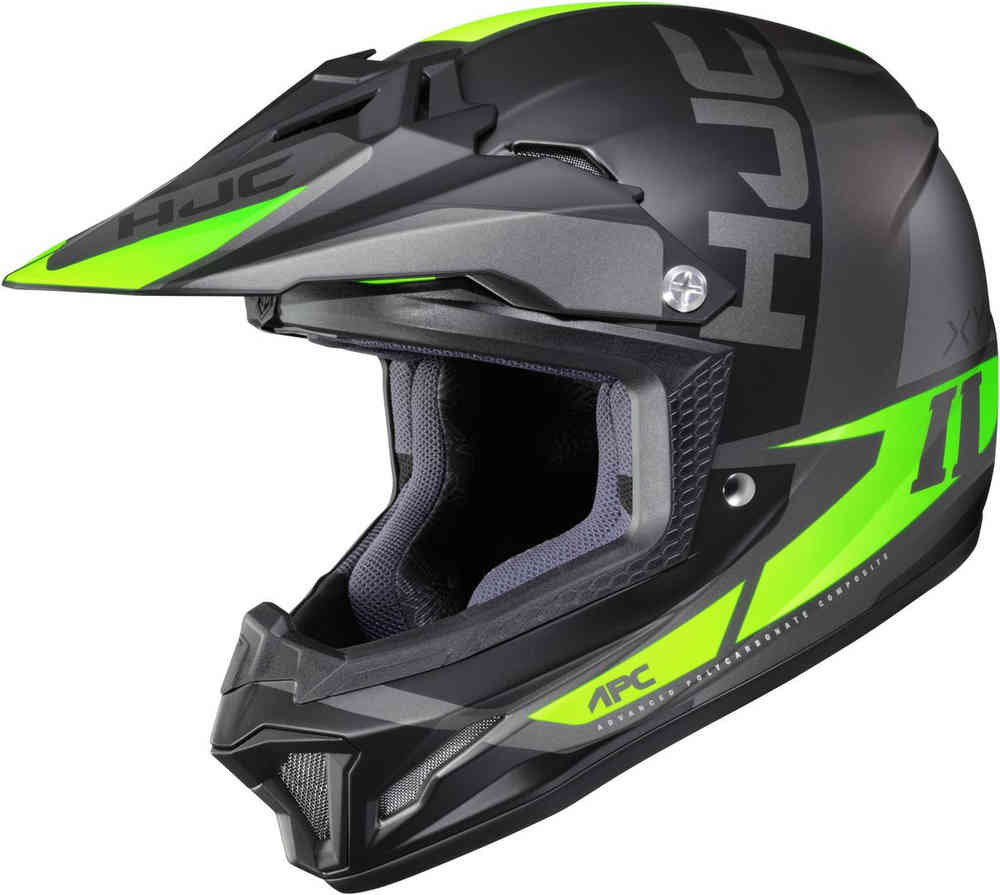 CL-XY II Creed Молодежный шлем для мотокросса HJC, черный матовый/зеленый xy