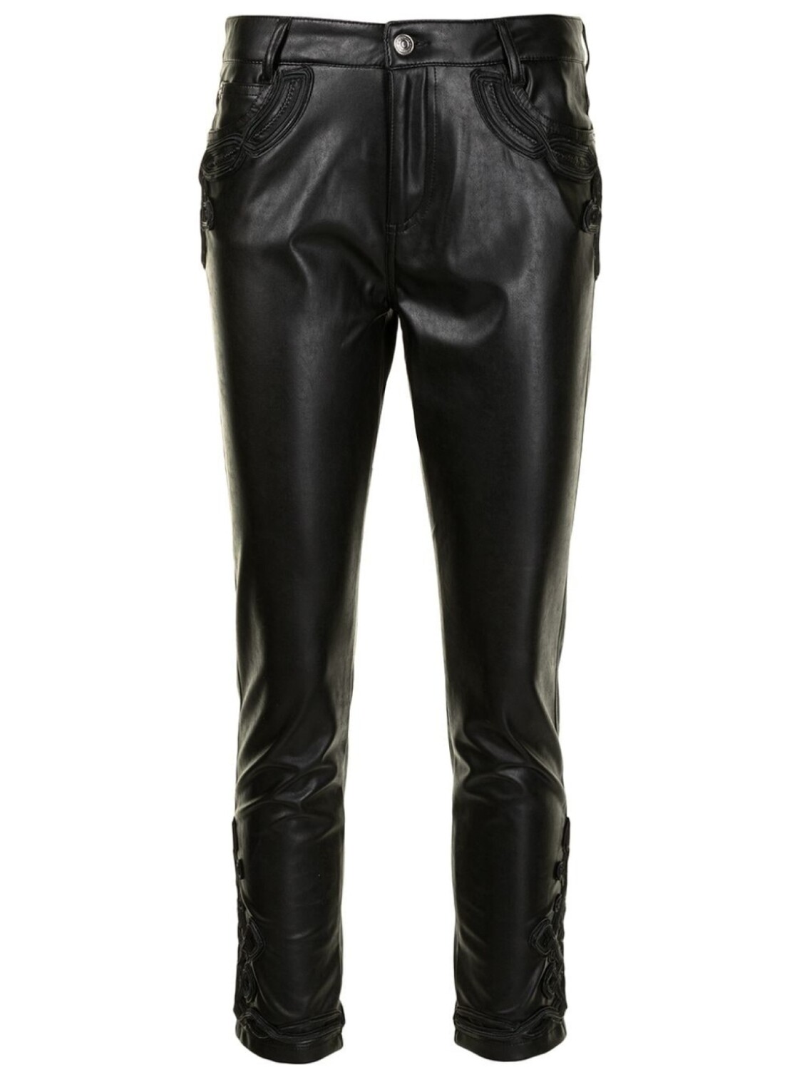 

Узкие брюки с заниженной талией Ermanno Scervino, черный