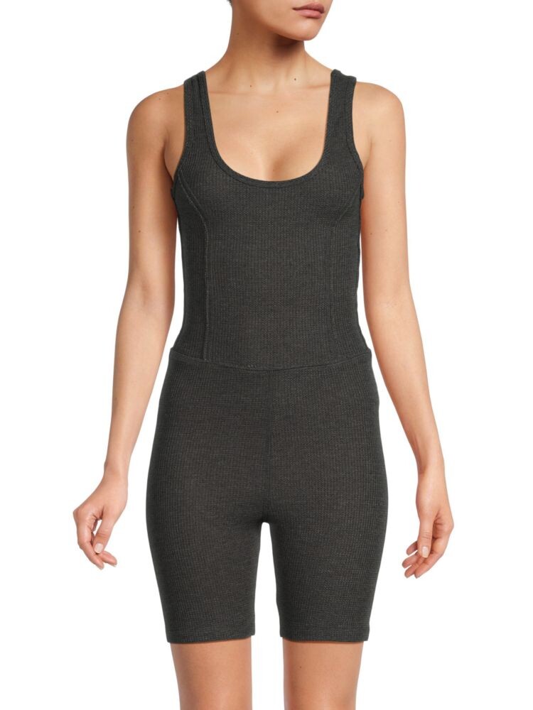 

Байкерское боди вафельной вязки Twenty Montreal, цвет Heather Grey