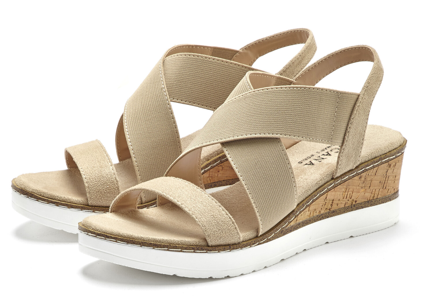 

Сандалии LASCANA Sandalette, бежевый