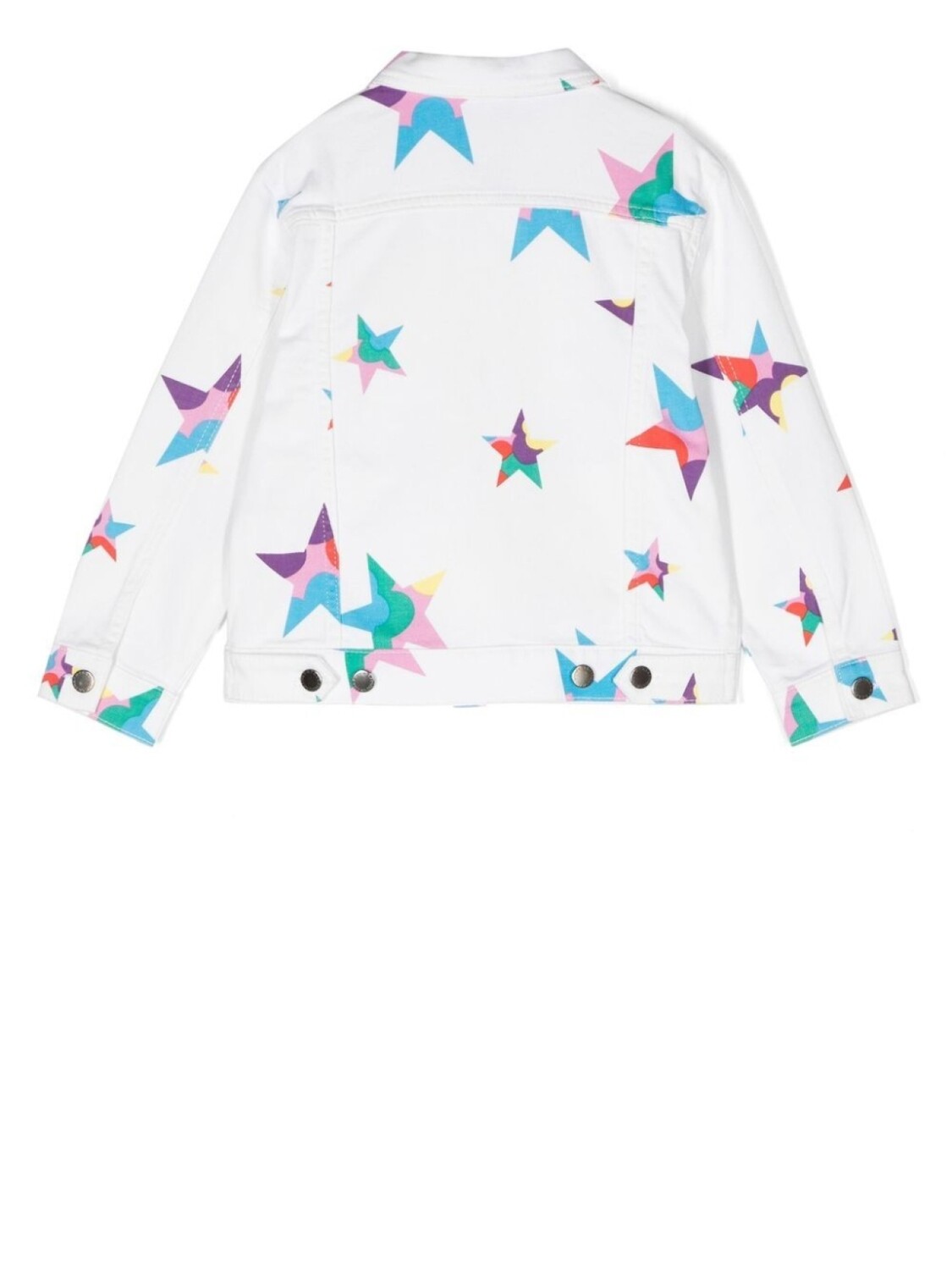 

Stella McCartney Kids джинсовая куртка с принтом, белый