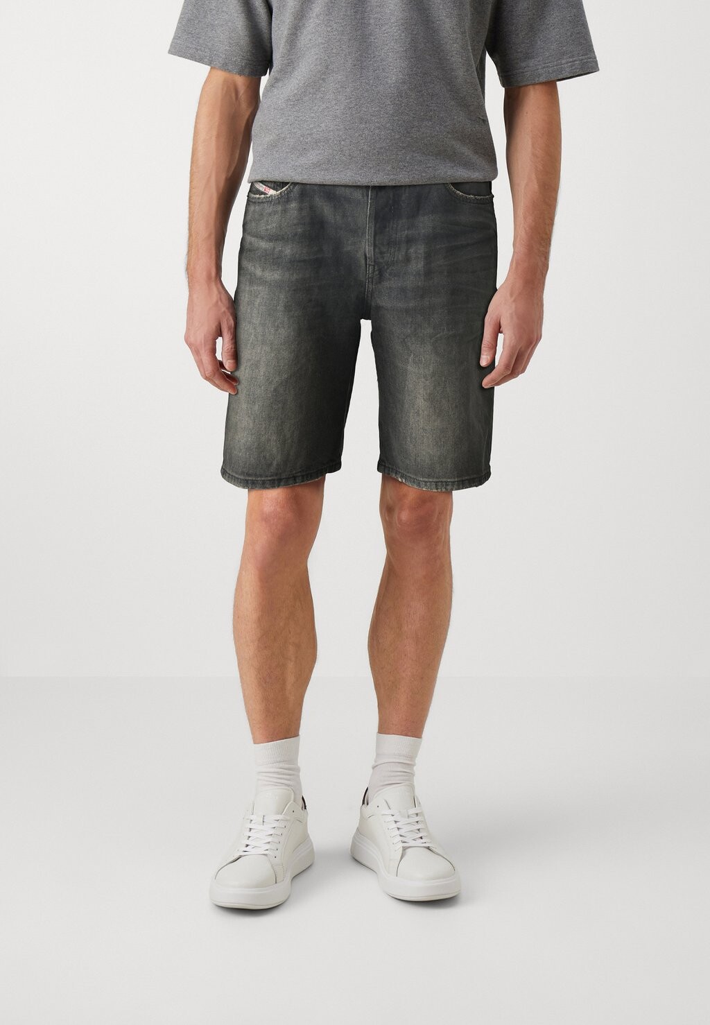 

Джинсовые шорты Diesel, черный деним