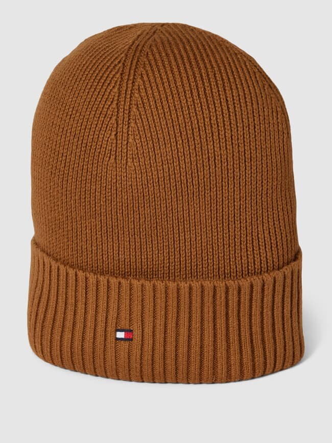 

Кепка с вышивкой логотипа модель «ESSENTIAL FLAG» Tommy Hilfiger, коньячный цвет