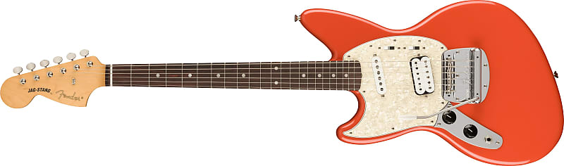 мешок для cменной обуви музыка kurt cobain 311189 Электрогитара Fender Kurt Cobain LEFTY Jag-Stang, Rosewood Fingerboard, Fiesta Red #0141050340