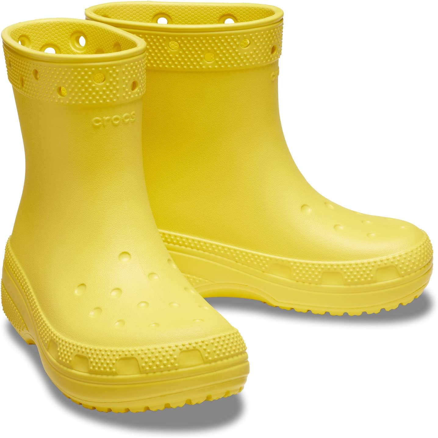 Резиновые сапоги Classic Rain Boot Crocs, цвет Sunflower цена и фото