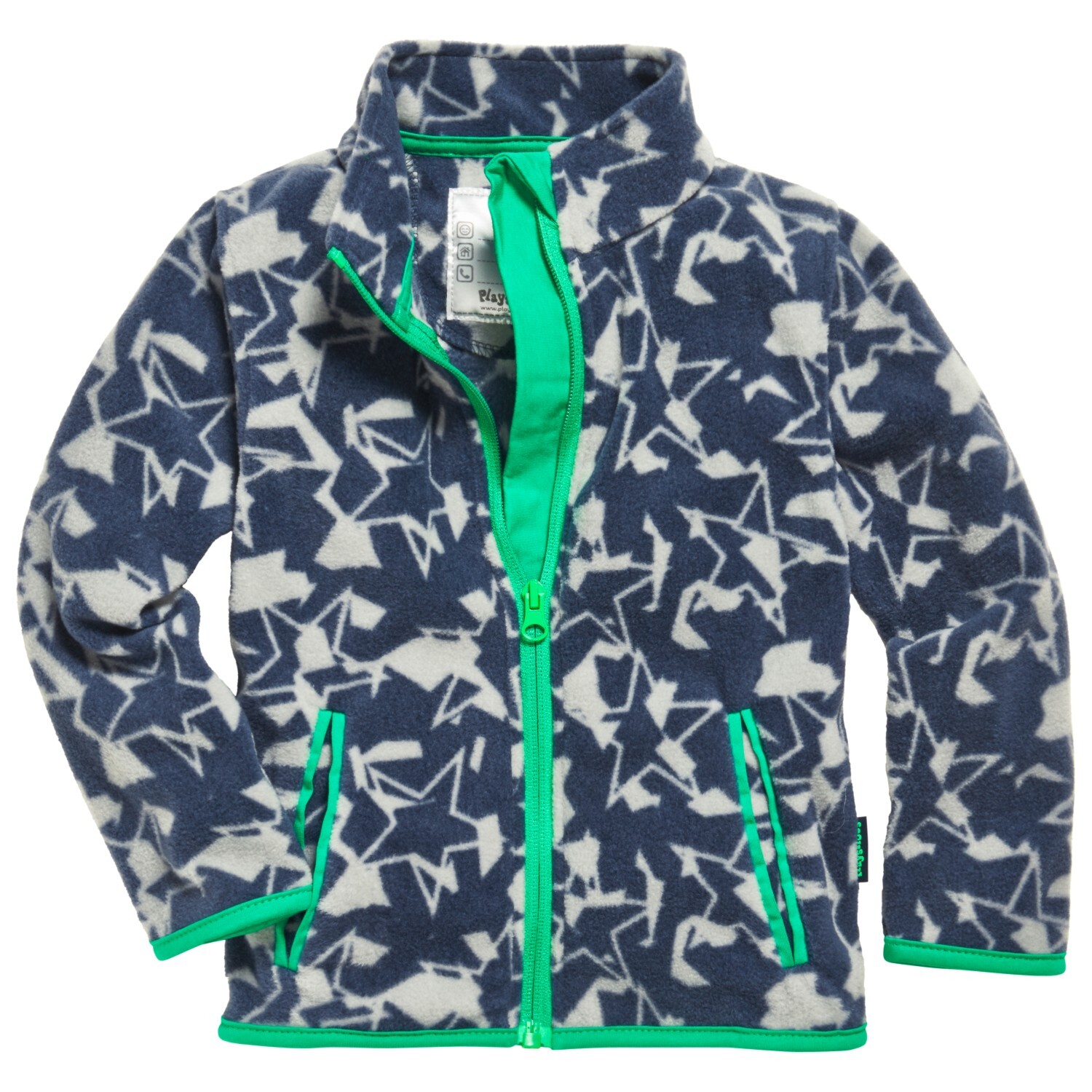 

Флисовая жилетка Playshoes Kid's Fleece Jacke Sterne Camouflage, цвет Dunkelgrau