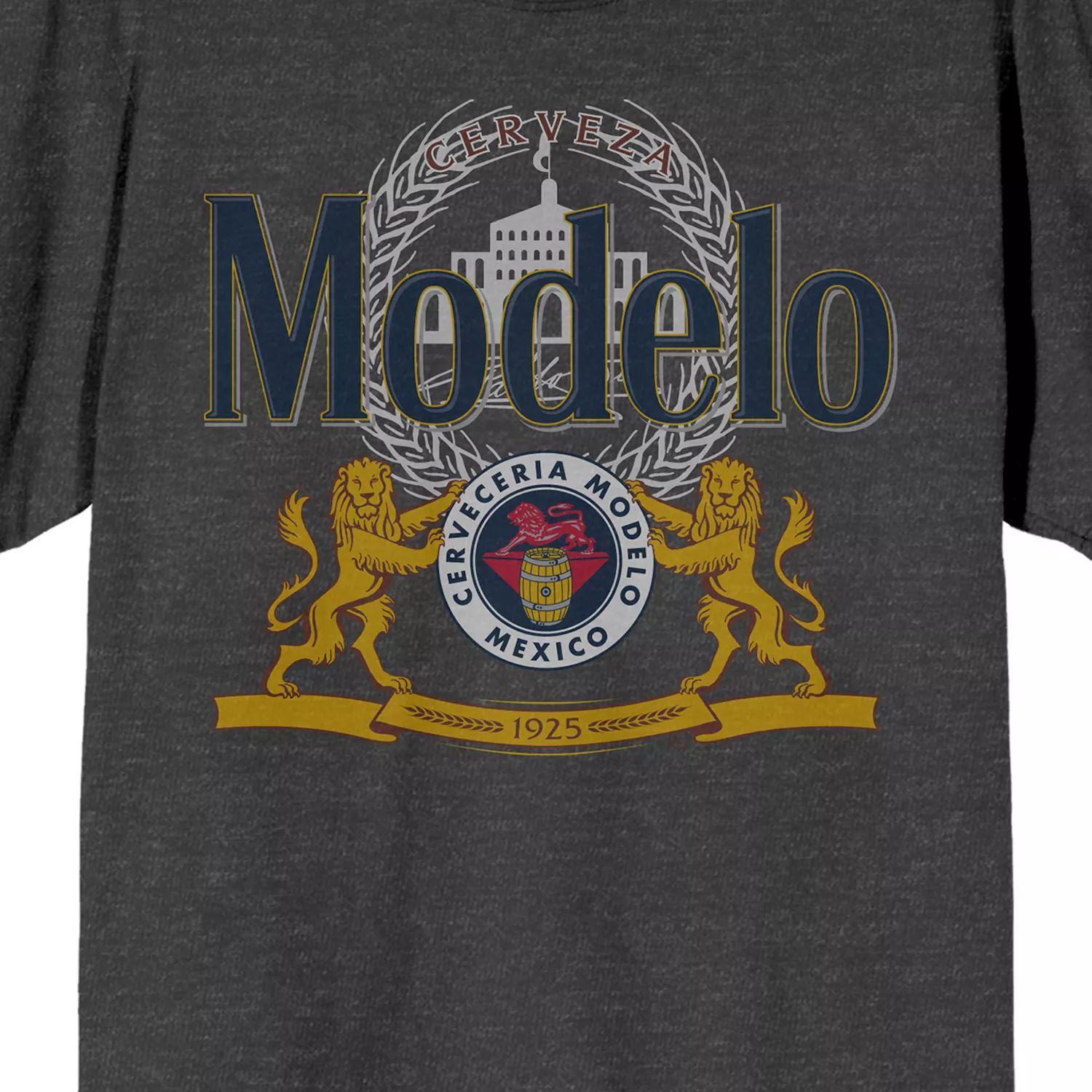 Мужская футболка с рисунком Modelo Beer Crest Licensed Character