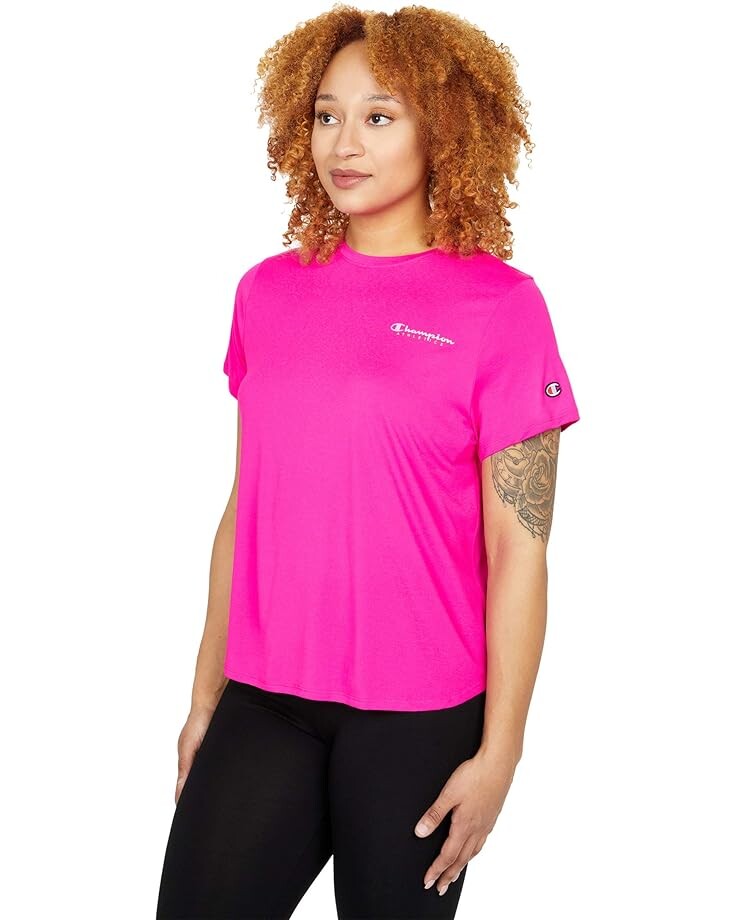 

Футболка Champion Sport Lightweight Graphic Tee, цвет Vivid Fuchsia