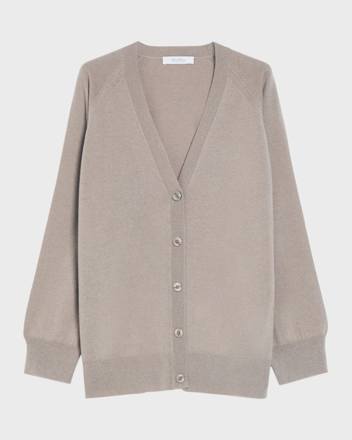 

Кардиган оверсайз Ampezzo из шерсти и кашемира Max Mara Leisure, цвет Turtledove