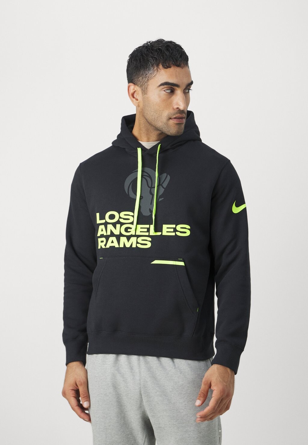 

Команда Nfl Los Angeles Rams Volt Hoodie Nike, черный