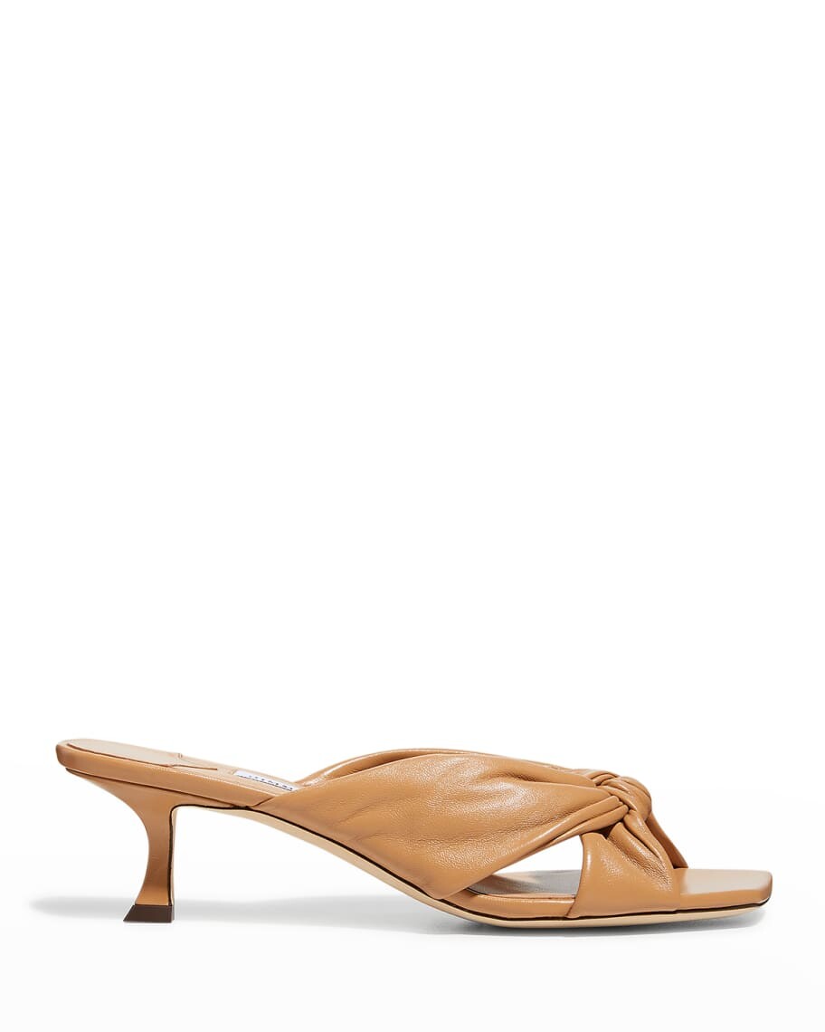 

Шлепанцы Avenue с перекрестным узлом Jimmy Choo