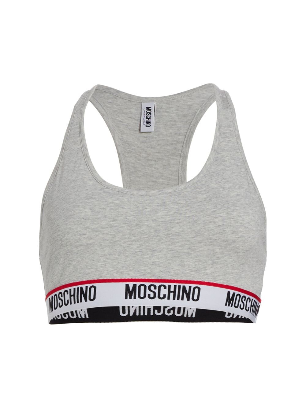 

Бюстгальтер с логотипом Moschino, серый