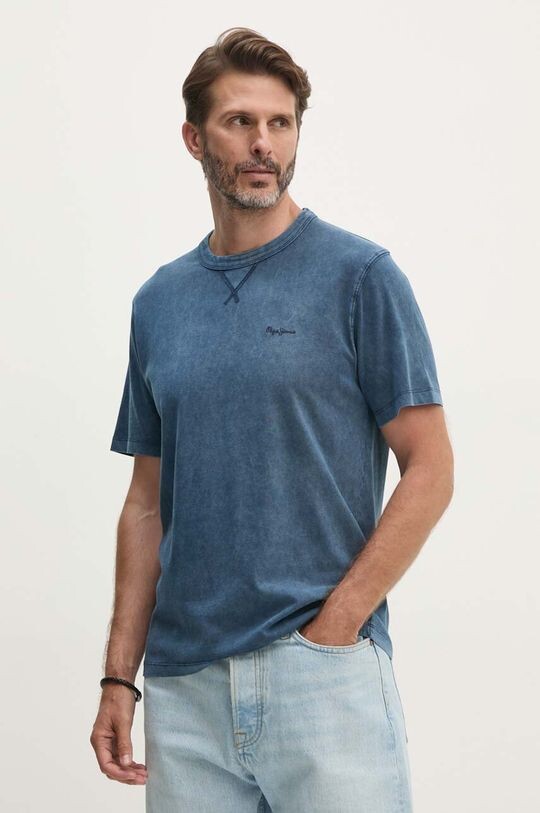 

SILVERTON Tee хлопковая футболка Pepe Jeans, темно-синий