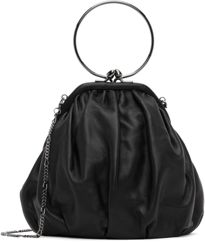 

Черная кожаная сумка Discord Yohji Yamamoto, цвет Black