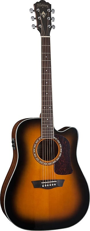 

Акустическая гитара Washburn HD10SCETB-O Heritage 10 Series Acoustic Cutaway Guitar Tobacco Burst Gloss