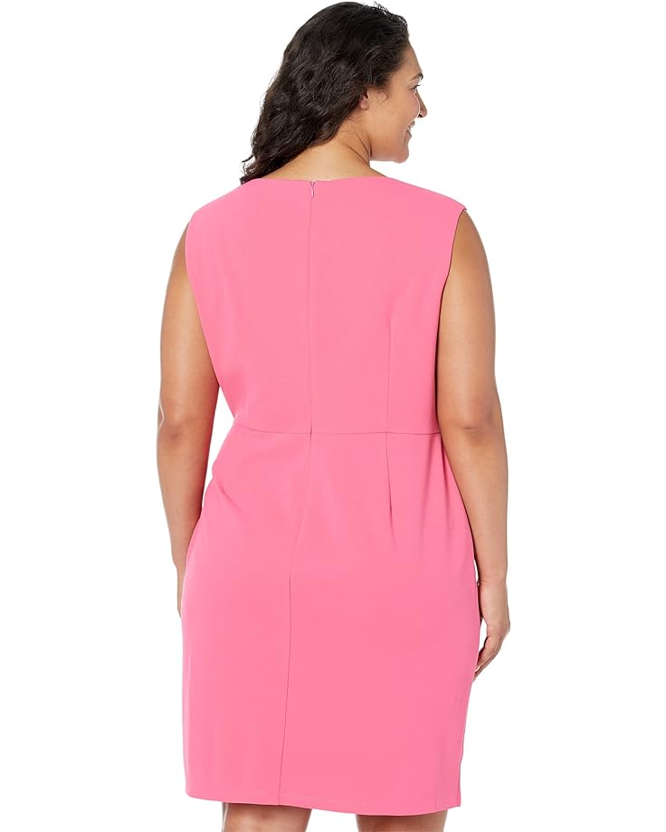 Платье Donna Morgan Plus Size Mini Dress with Twist, цвет Summer Pink