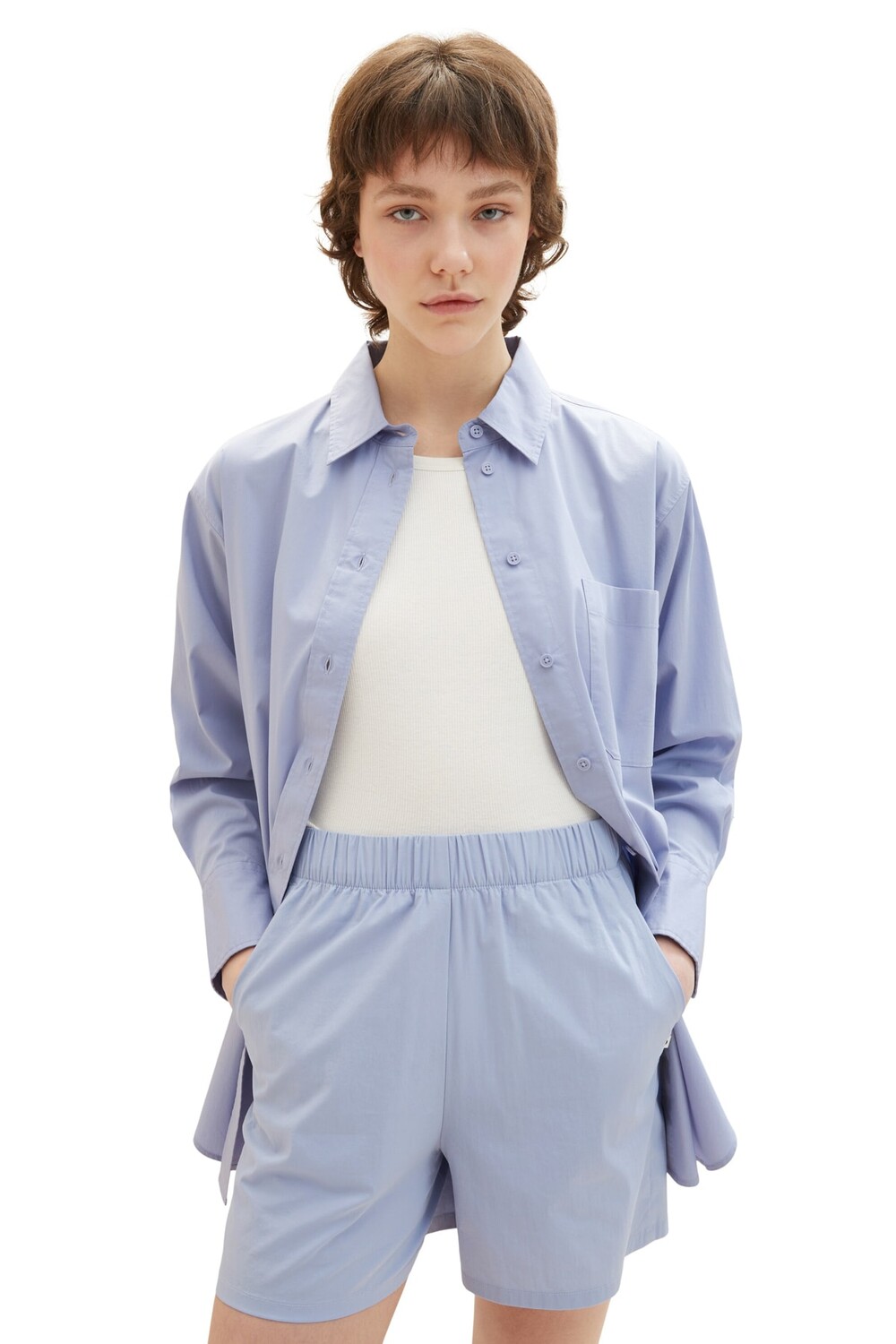 

Блуза - Фиолетовый - Oversize Tom Tailor Denim