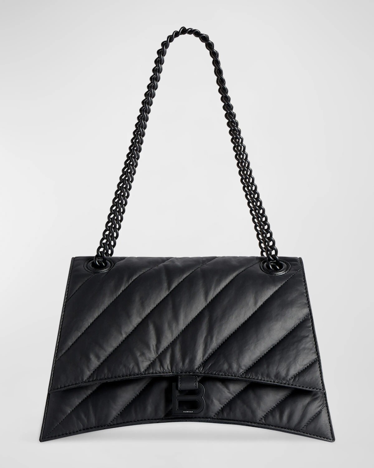 

Стеганая сумка на цепочке Crush среднего размера Balenciaga, цвет 1000 Black