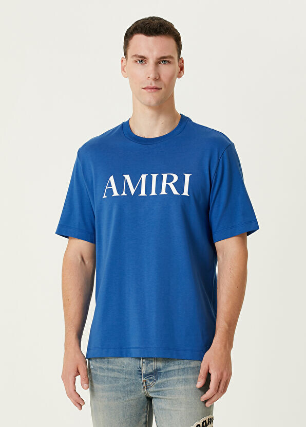 

Футболка с логотипом Amiri, синий