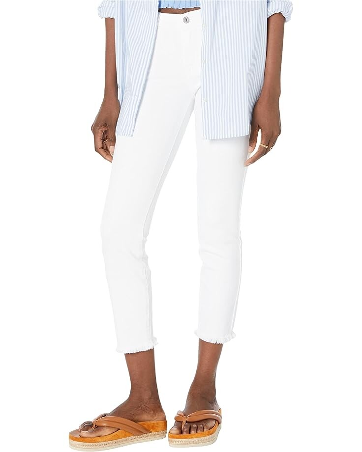 

Джинсы 7 For All Mankind Kimmie Crop in Clean White, белый