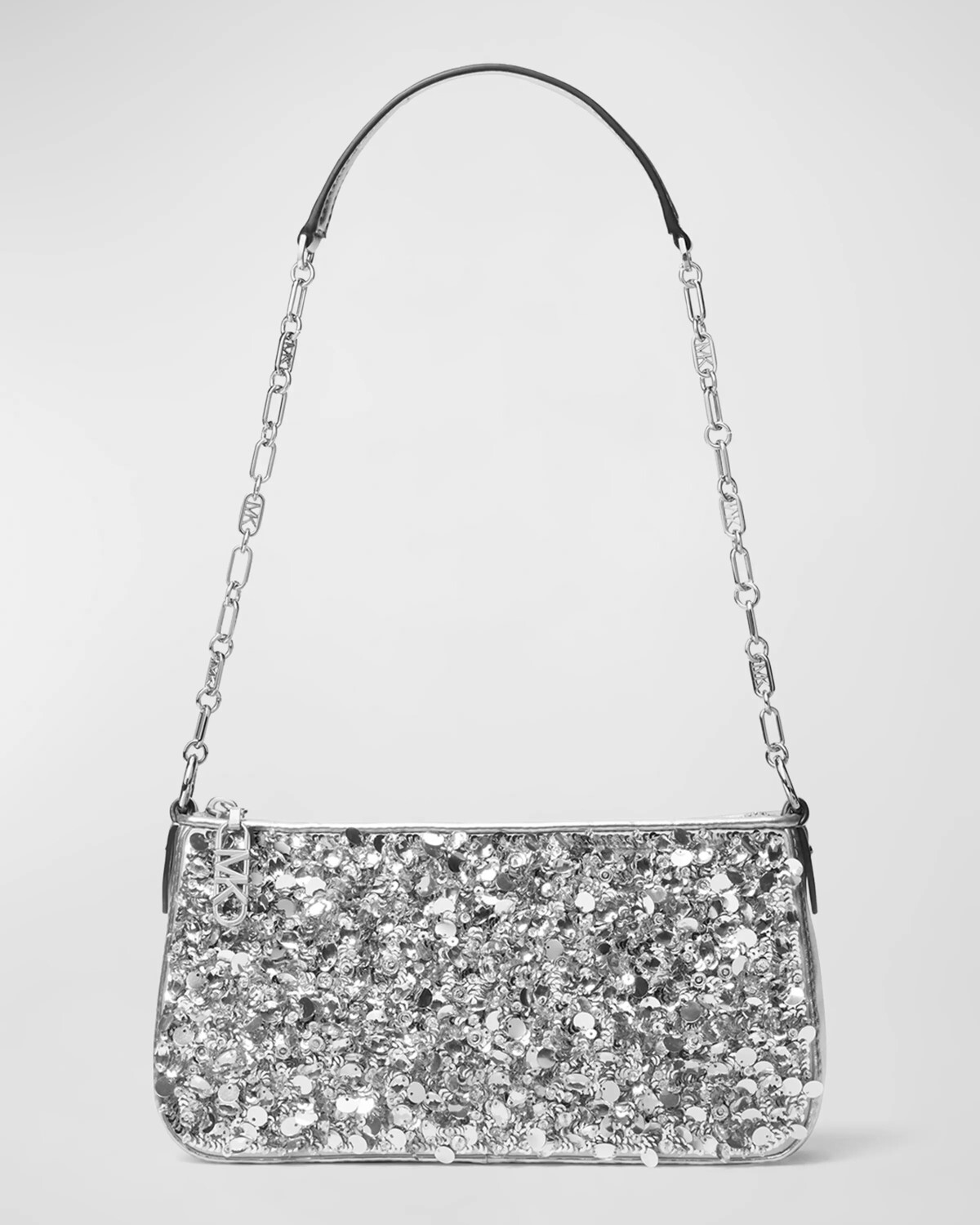 

Сумка на плечо с цепочкой и пайетками Empire MICHAEL Michael Kors, цвет Silver