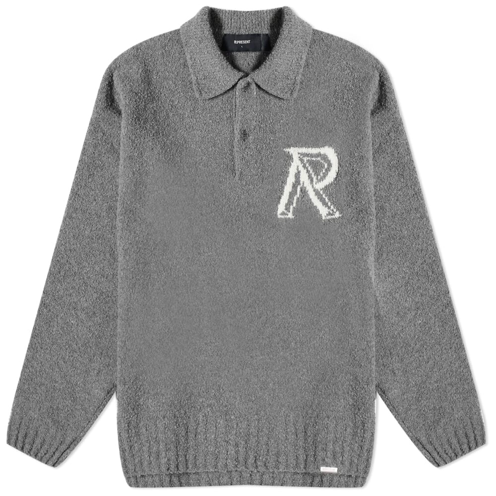 

Represent футболку-поло из букле, серый