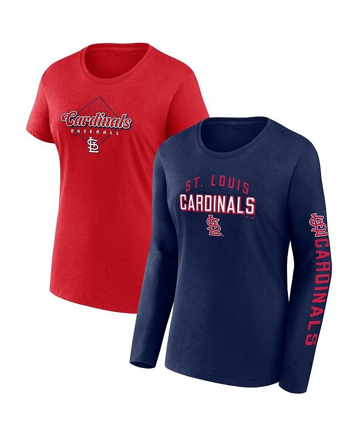

Набор женских фирменных темно-синих красных футболок St. Louis Cardinals Fanatics, мультиколор