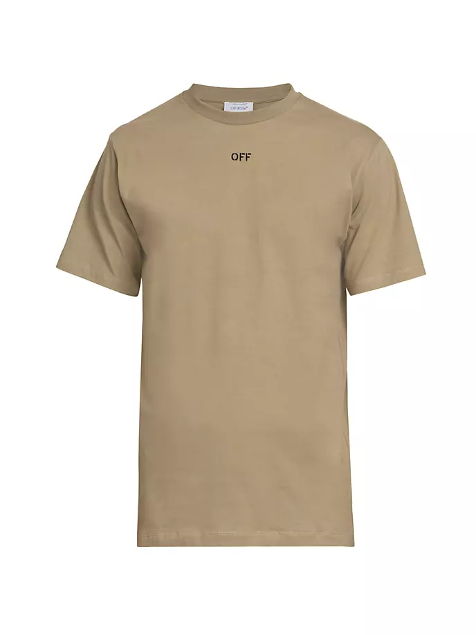 

Футболка узкого кроя Off Stitch Off-White, черный