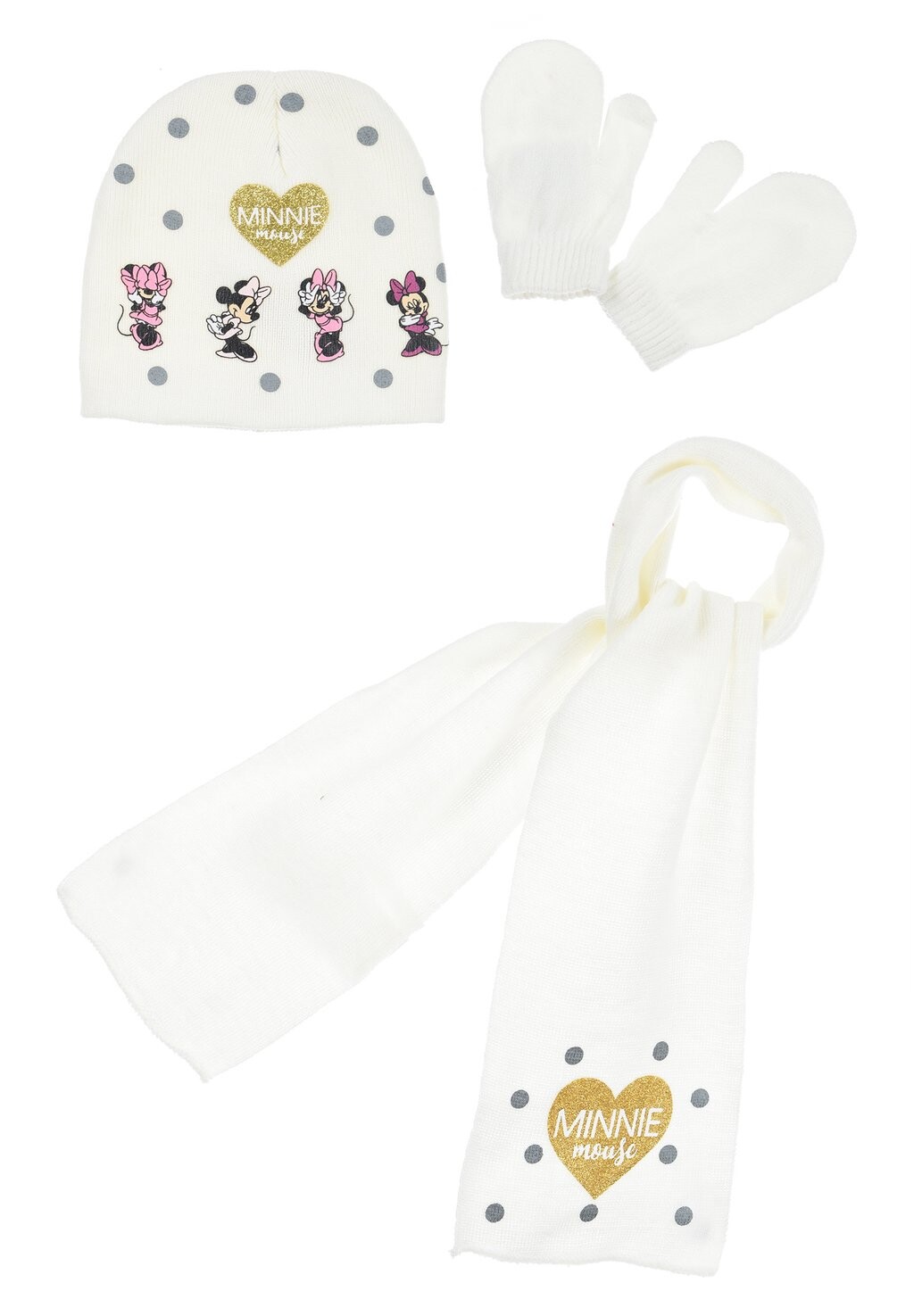 

Шапка WINTER SET 3 TLG Mickey & Minnie, цвет weiß