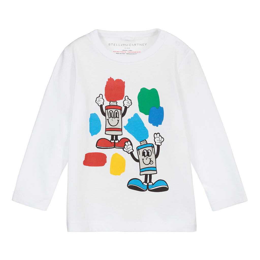 

Белая футболка с рисунком Can Stella McCartney, белый