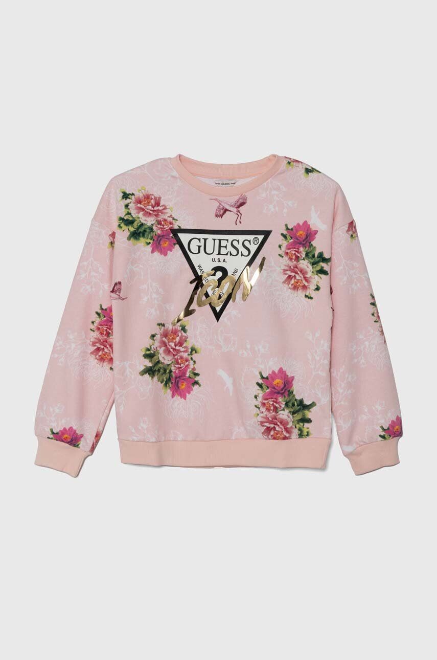 

Хлопковая толстовка Guess для мальчика/девочки, розовый