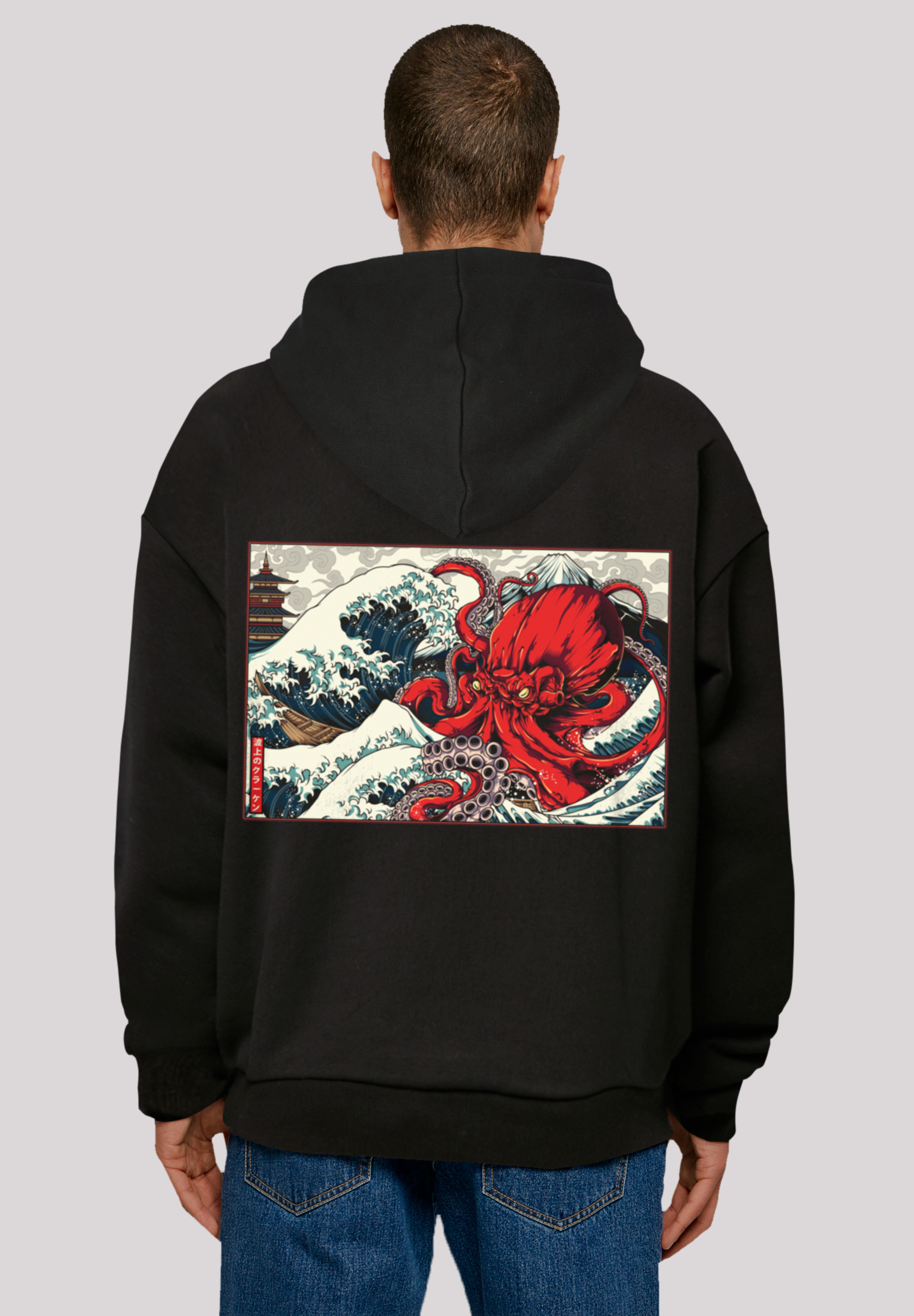 Пуловер F4NT4STIC Ultra Heavy Hoodie Octopus Japan, черный