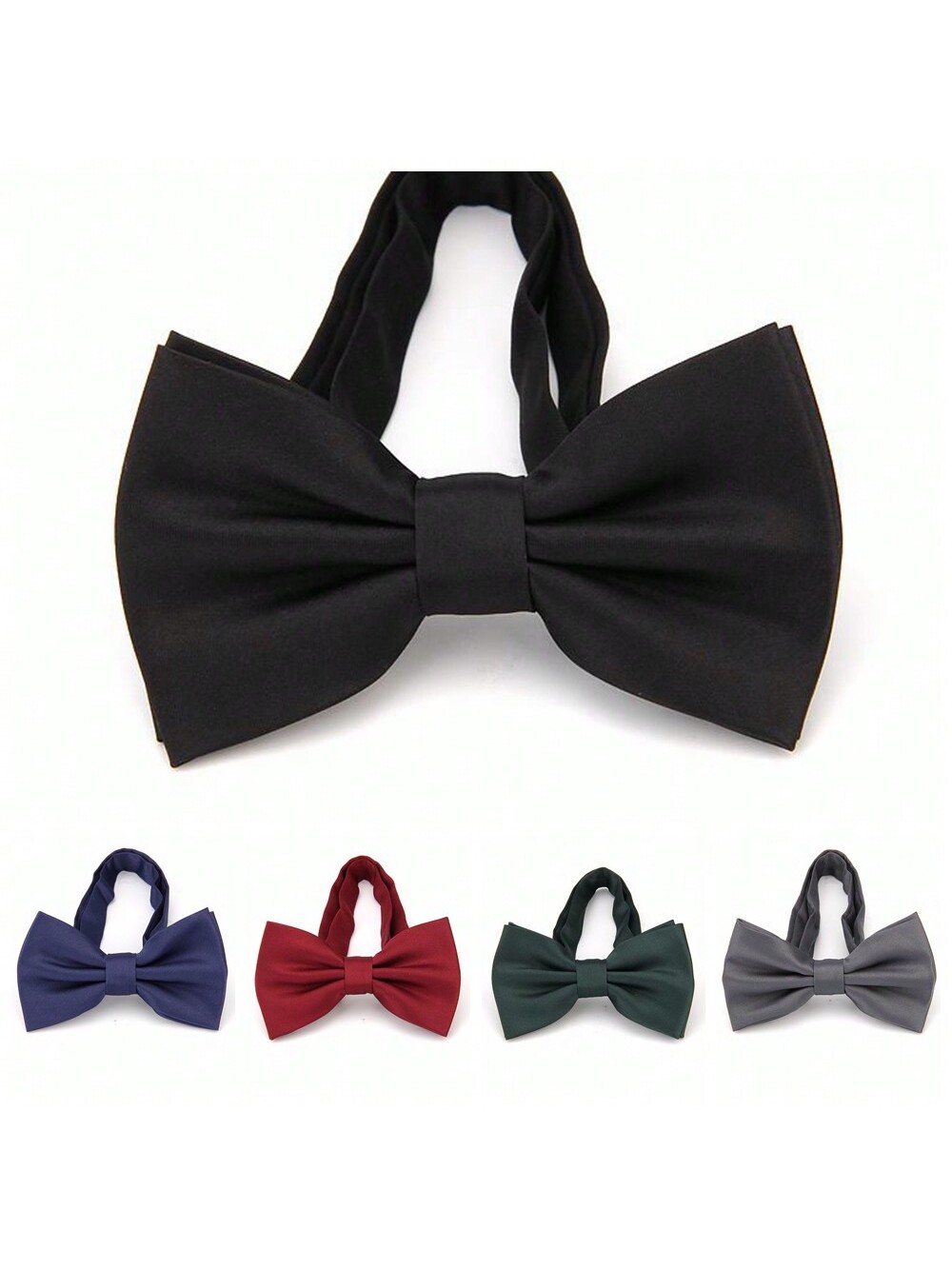Модный мужской двухслойный однотонный галстук-бабочка, многоцветный классический мужской галстук 8 см свадебные галстуки галстук бабочка из полиэстера в черный горошек модный деловой галстук бабочка аксес