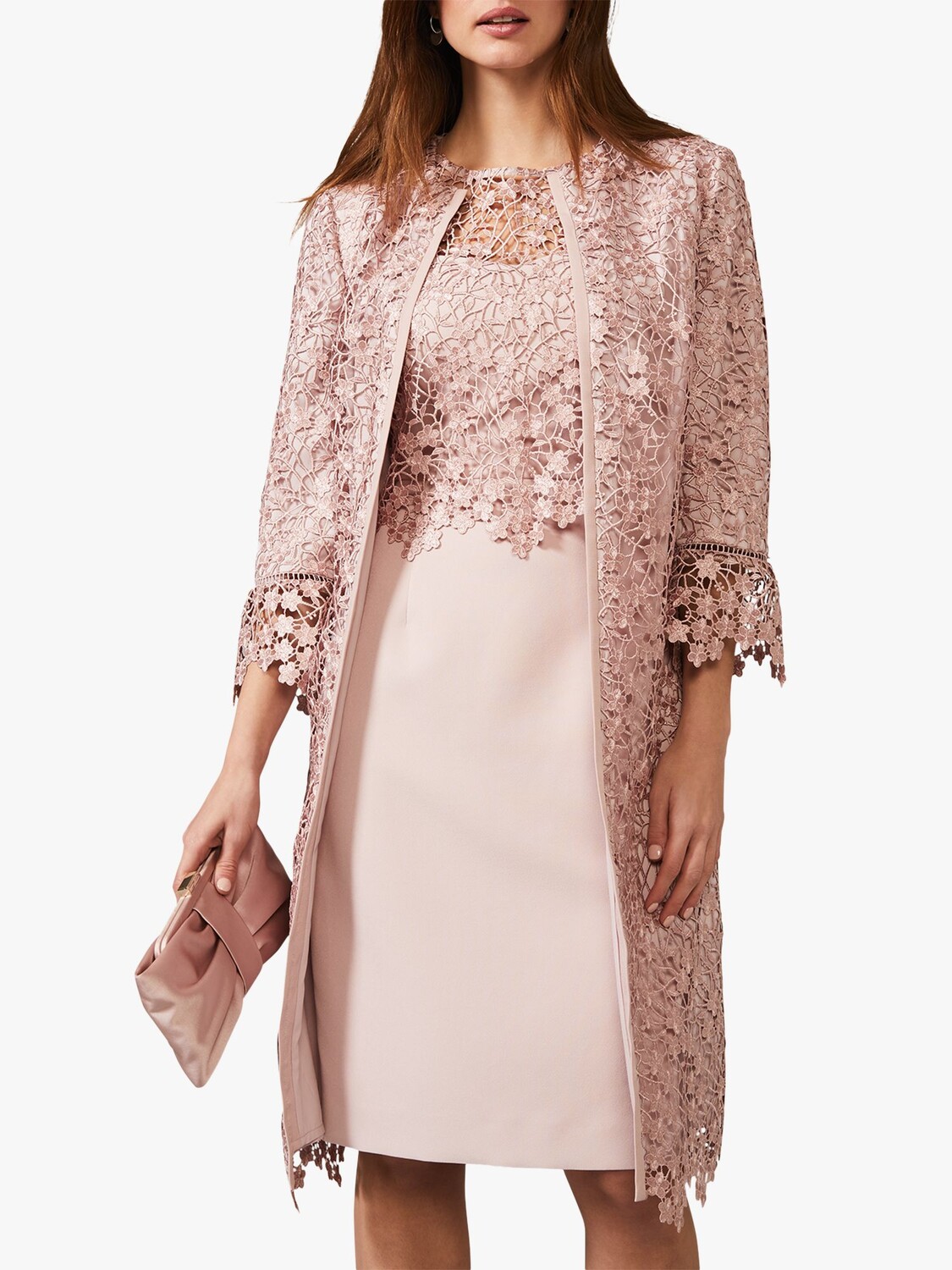 

Кружевное пальто Phase Eight Mariposa, античная роза