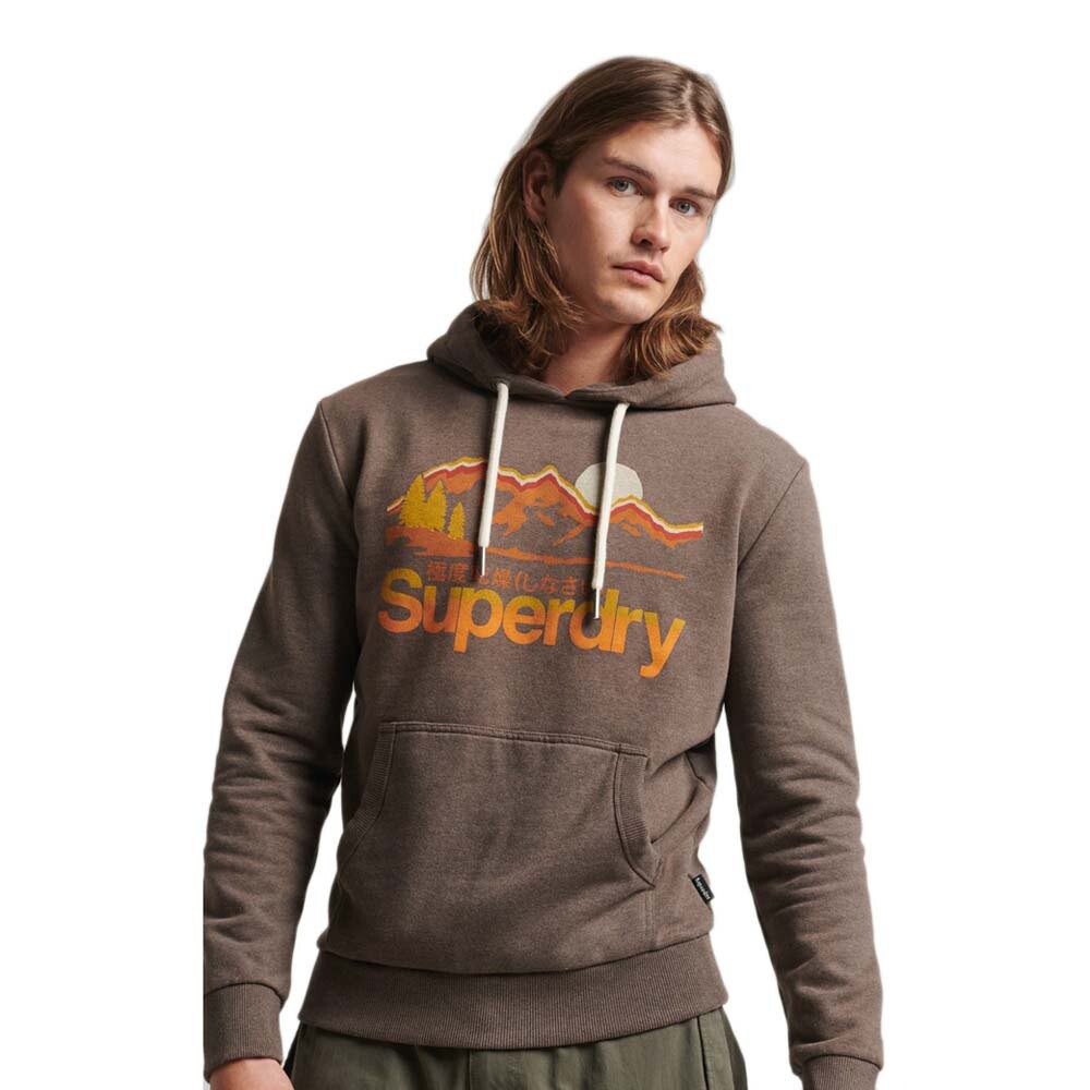 

Худи Superdry Vintage Great Outdoors, коричневый